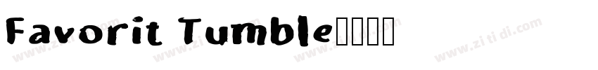Favorit Tumble字体转换